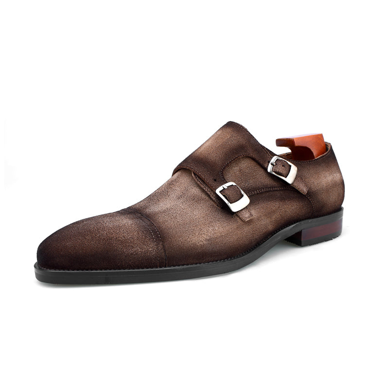 MenStyleWith Cap Toe Double Monkstrap CS-MK3