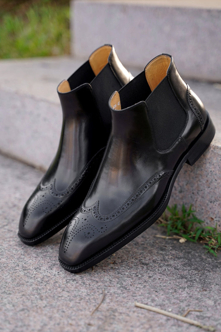 MenStyleWith Ankle Leather Sichel Boots