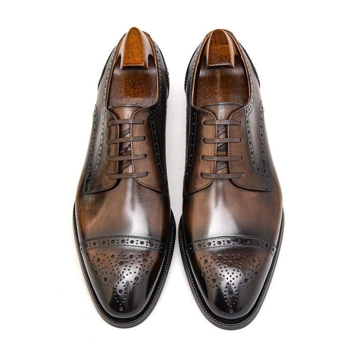 Apron Toe Derby Business Shoes