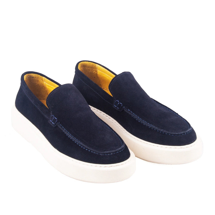 MenStyleWith Blue Suede Loafers