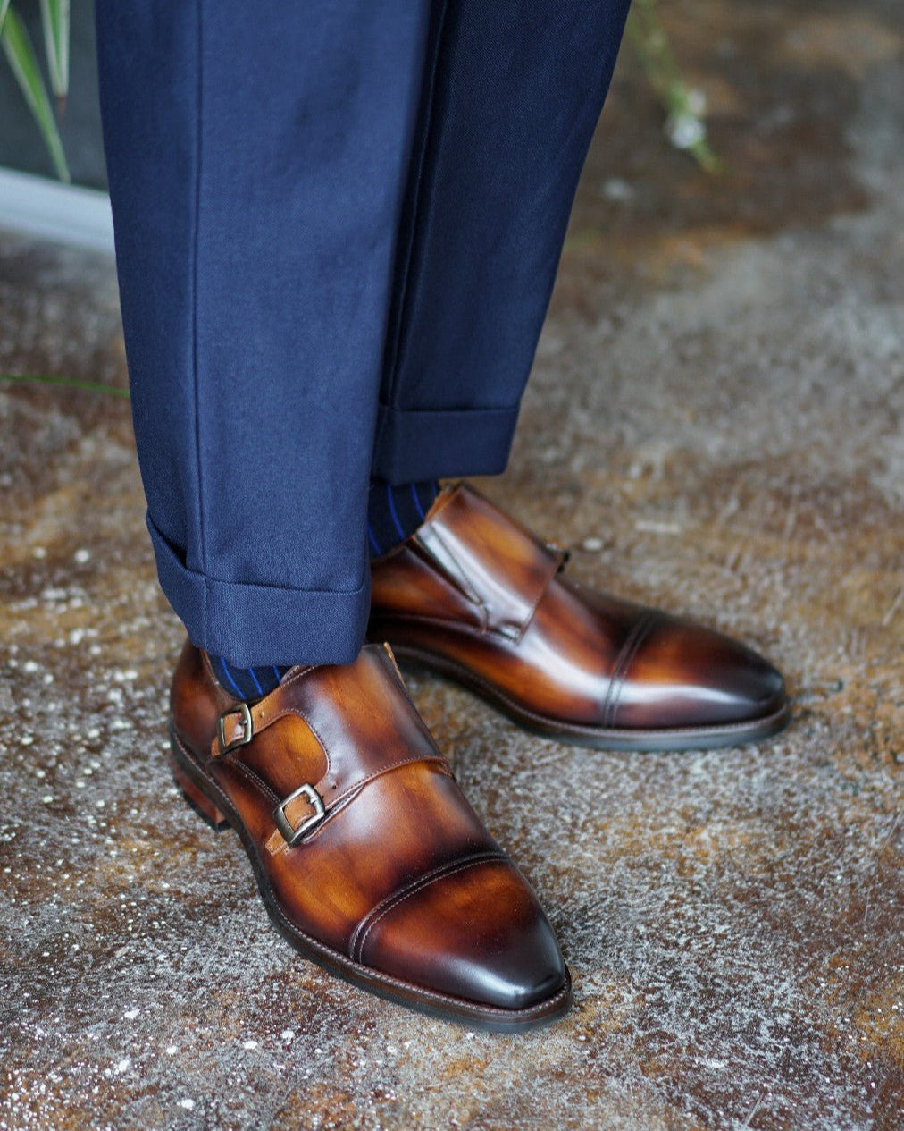 Cap Toe Double Monkstrap