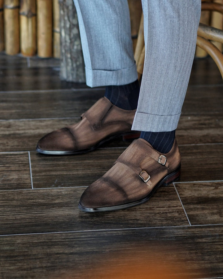 Cap Toe Double Monkstrap