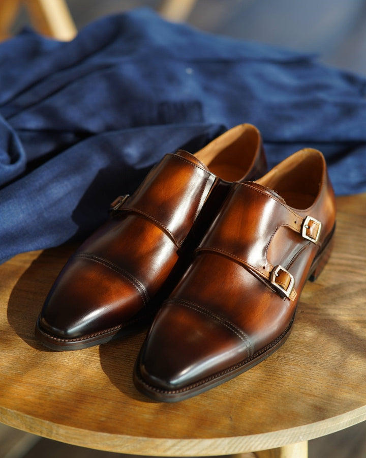 Cap Toe Double Monkstrap