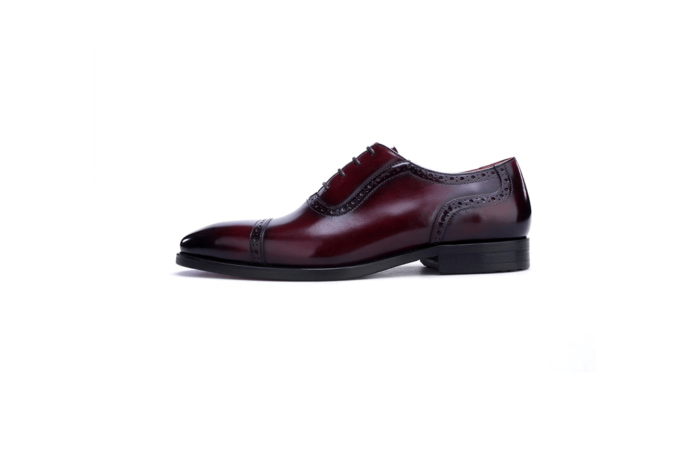 Cap Toe Oxford Leather Shoes