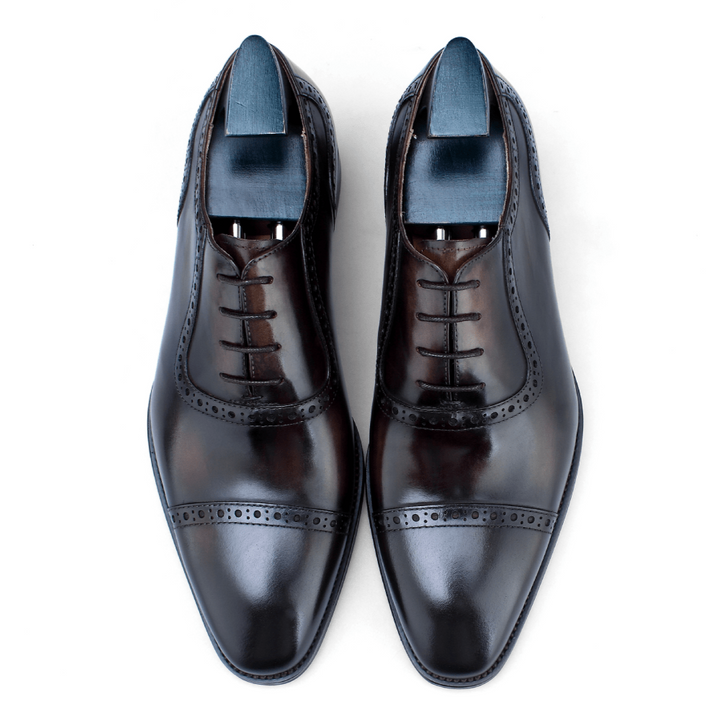 Cap Toe Oxford Leather Shoes