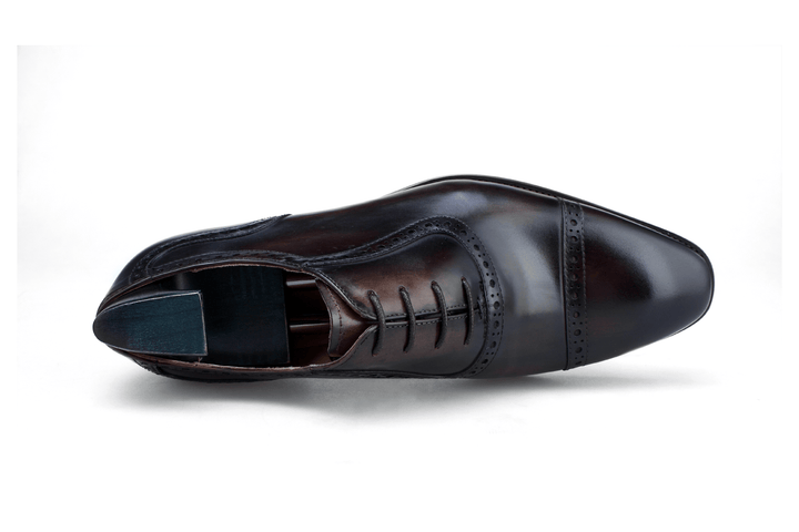 Cap Toe Oxford Leather Shoes