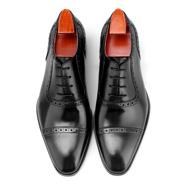 Cap Toe Oxford Leather Shoes