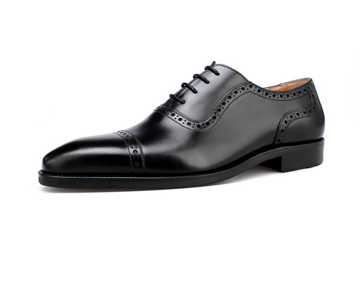 Cap Toe Oxford Leather Shoes