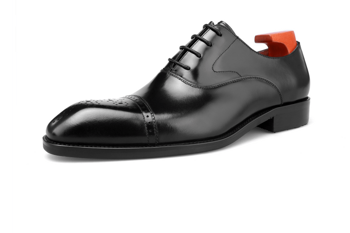 Cap Toe Semi Brogue Oxford