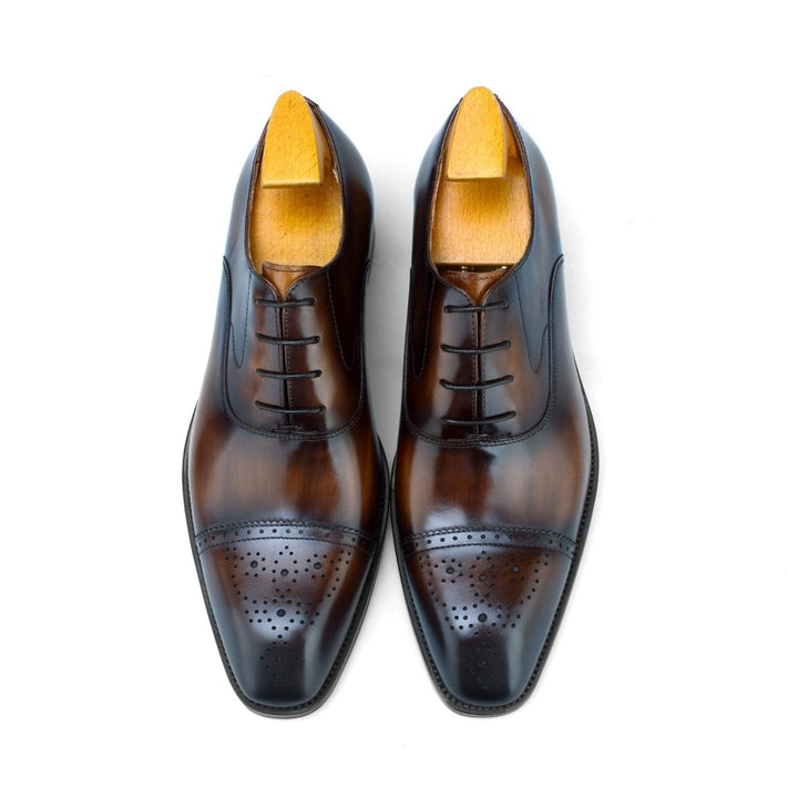 Cap Toe Semi Brogue Oxford