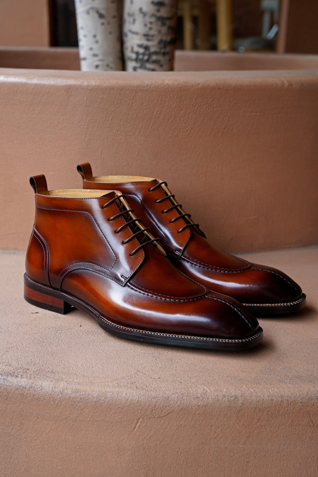 MenStyleWith Handmade Chukka Leather Boots