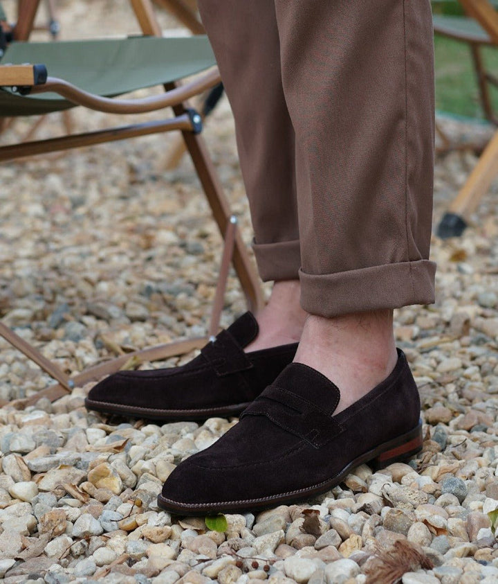 Penny Suede Loafers