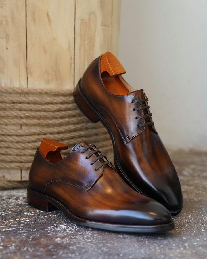 Plain Toe Derby Formal Shoes