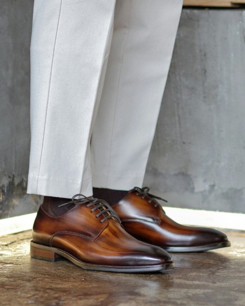 Plain Toe Derby Formal Shoes