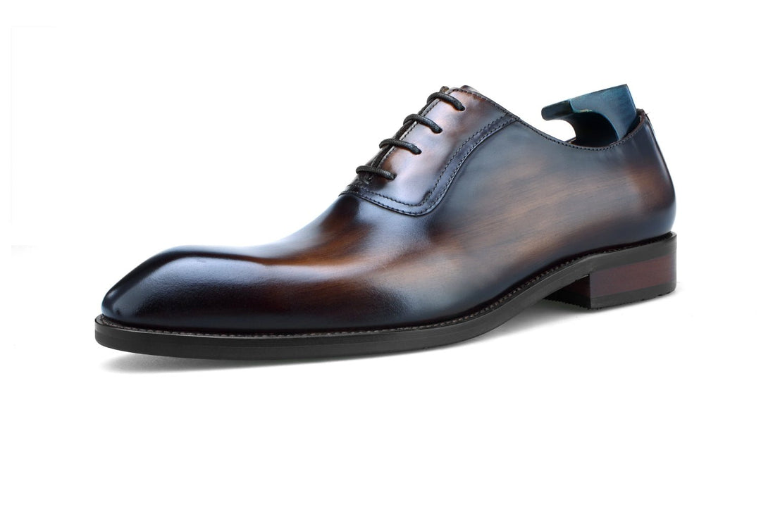 Plain Toe Oxford Leather Shoes