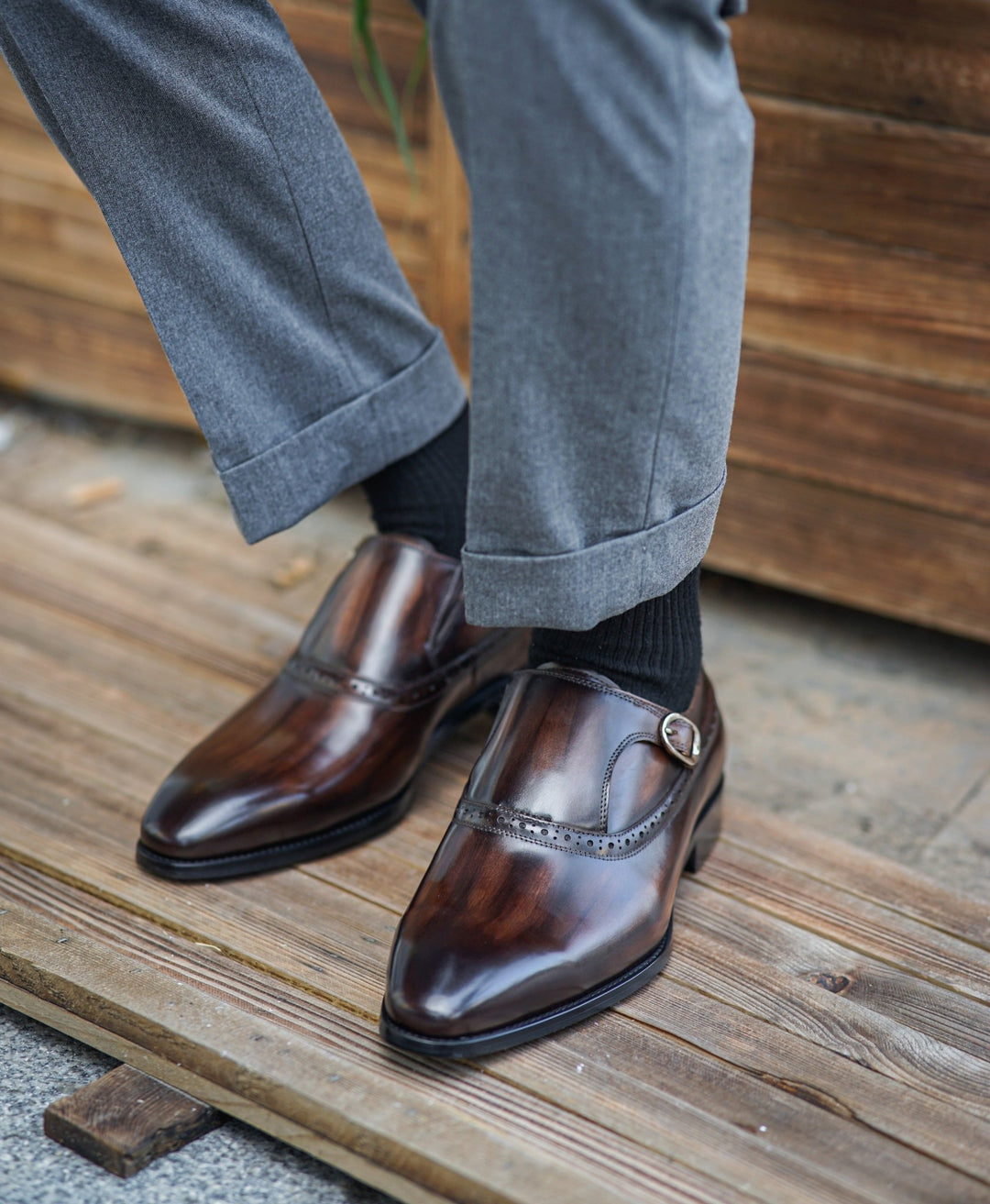 Single Monk Luxury Shoes