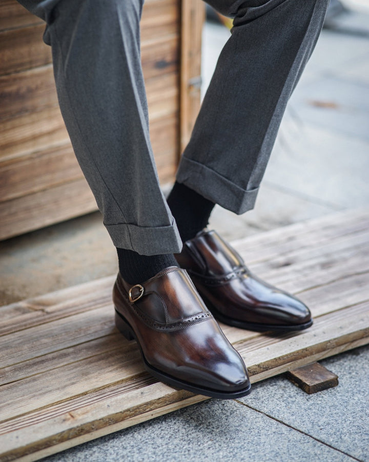 Single Monk Luxury Shoes