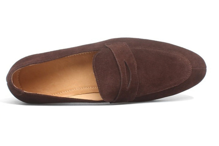 Suede Penny Loafers