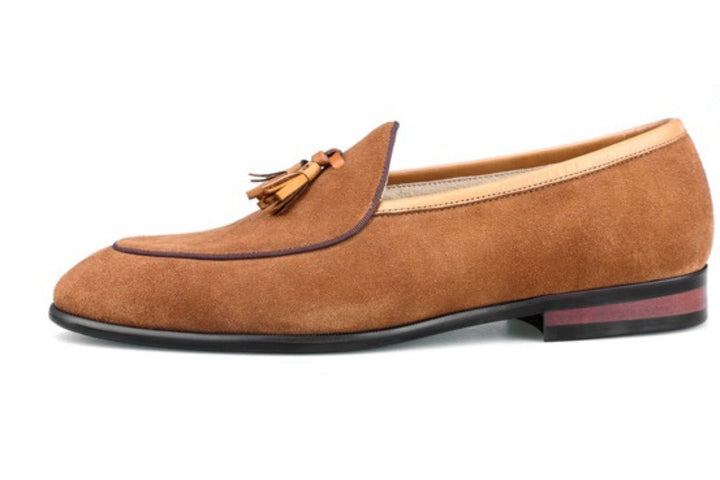 Suede Tassel Loafers