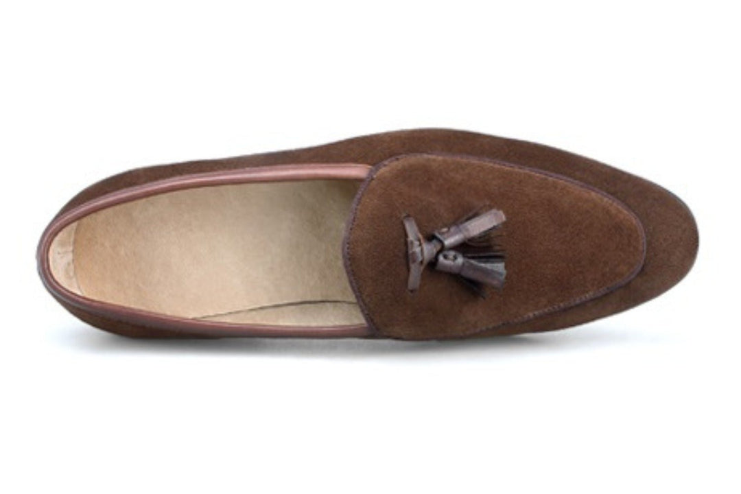 Suede Tassel Loafers