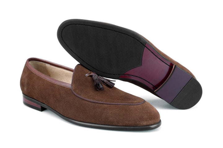 Suede Tassel Loafers