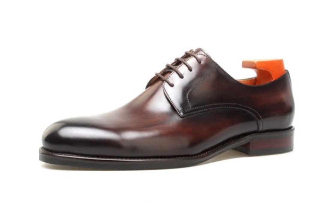 Wholecut Derby Leather Shoes