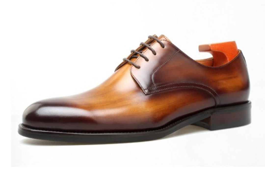 Wholecut Derby Leather Shoes