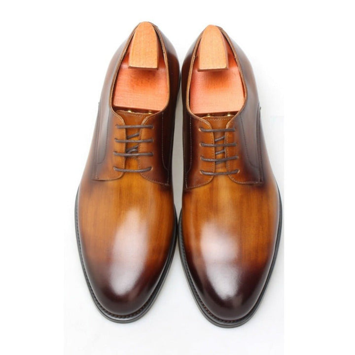 Wholecut Derby Leather Shoes