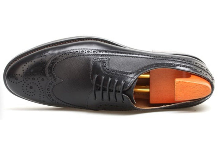 Wingtip Derby Leather Shoes