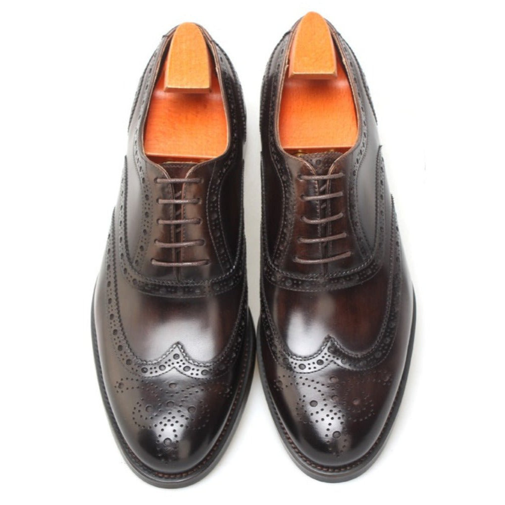 Wingtip Perforated Oxford Shoes