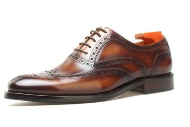 Wingtip Perforated Oxford Shoes