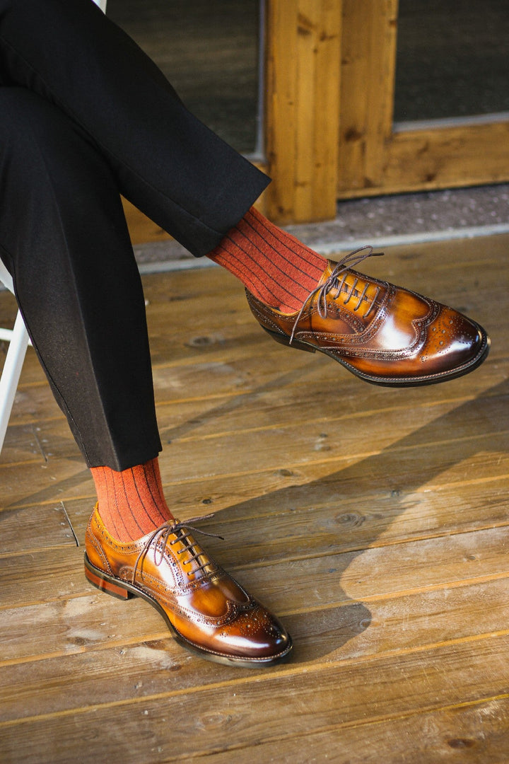 Wingtip Perforated Oxford Shoes