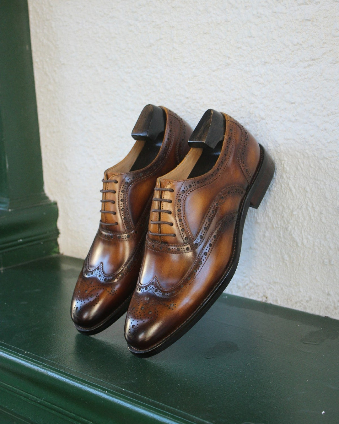 Wingtip Perforated Oxford Shoes