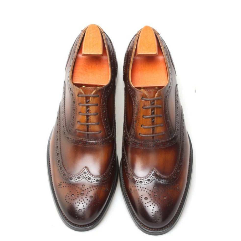 Wingtip Perforated Oxford Shoes