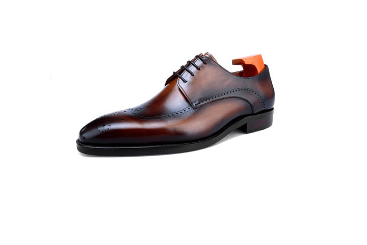 Wingtips Derby Leather Shoes