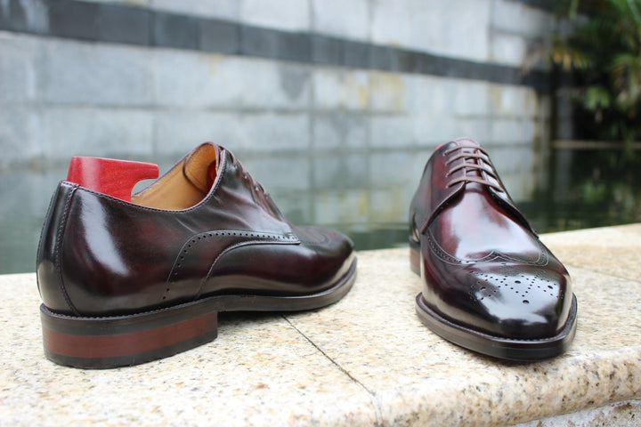 Wingtips Derby Leather Shoes