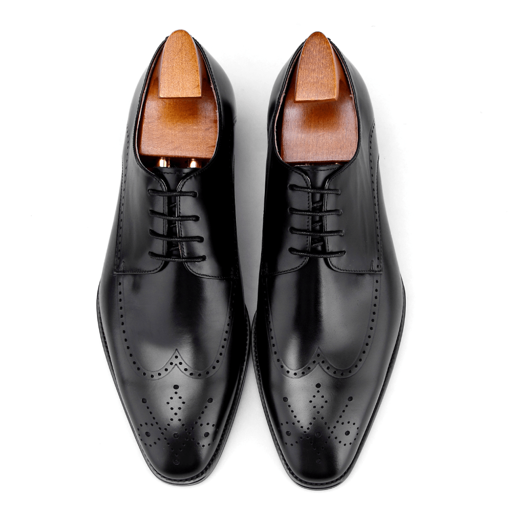 Wingtips Derby Leather Shoes