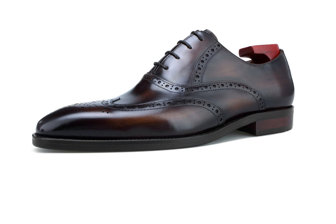 Wingtips Full Brogue Leather Shoes