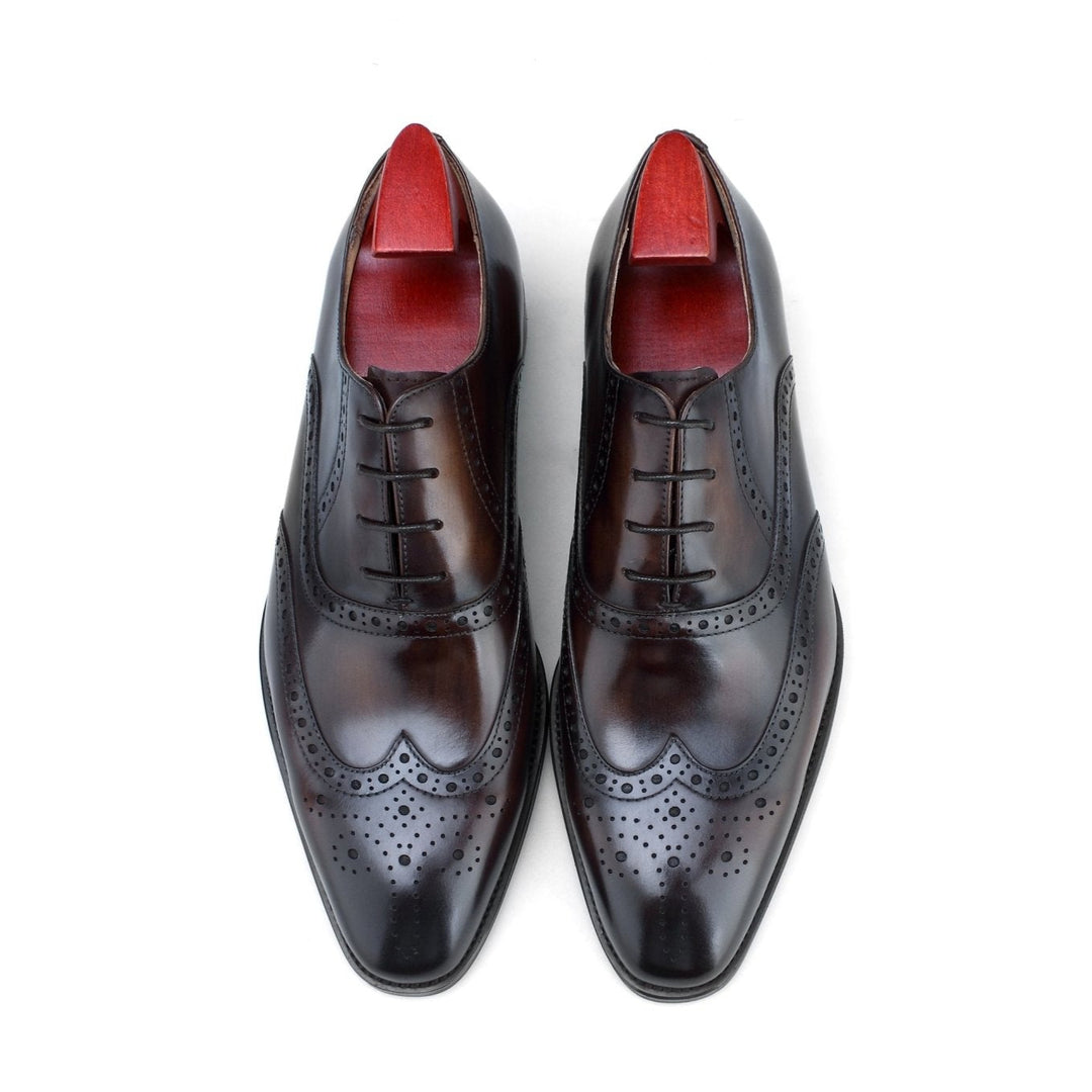 Wingtips Full Brogue Leather Shoes