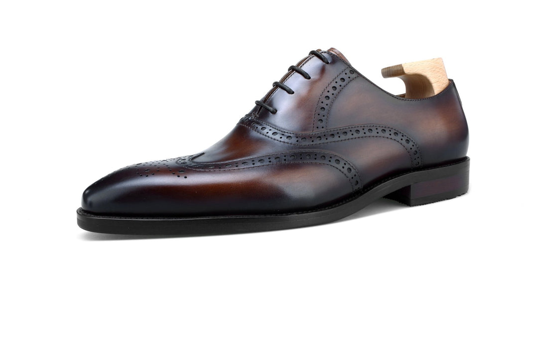 Wingtips Full Brogue Leather Shoes