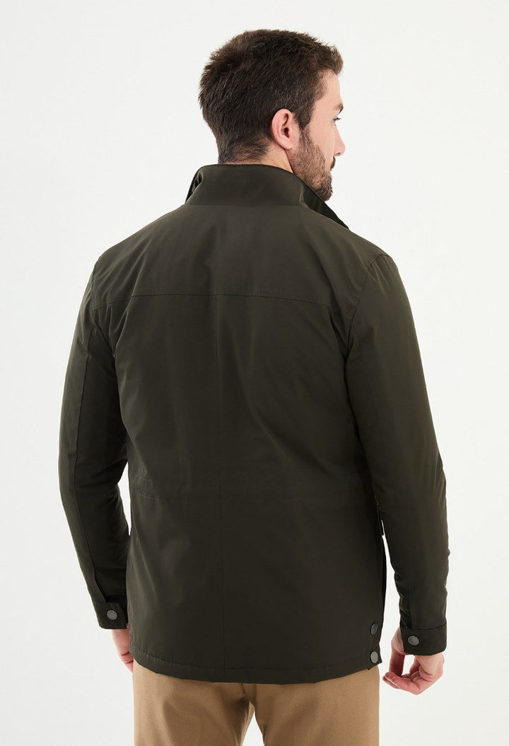 Special Design Slim Fit Khaki Coat