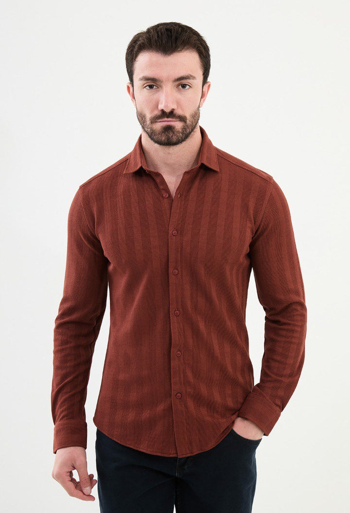 Special Design Slim Fit Tile Shirt