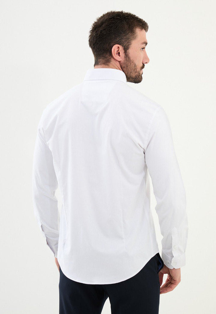 Special Design Slim Fit White Shirt