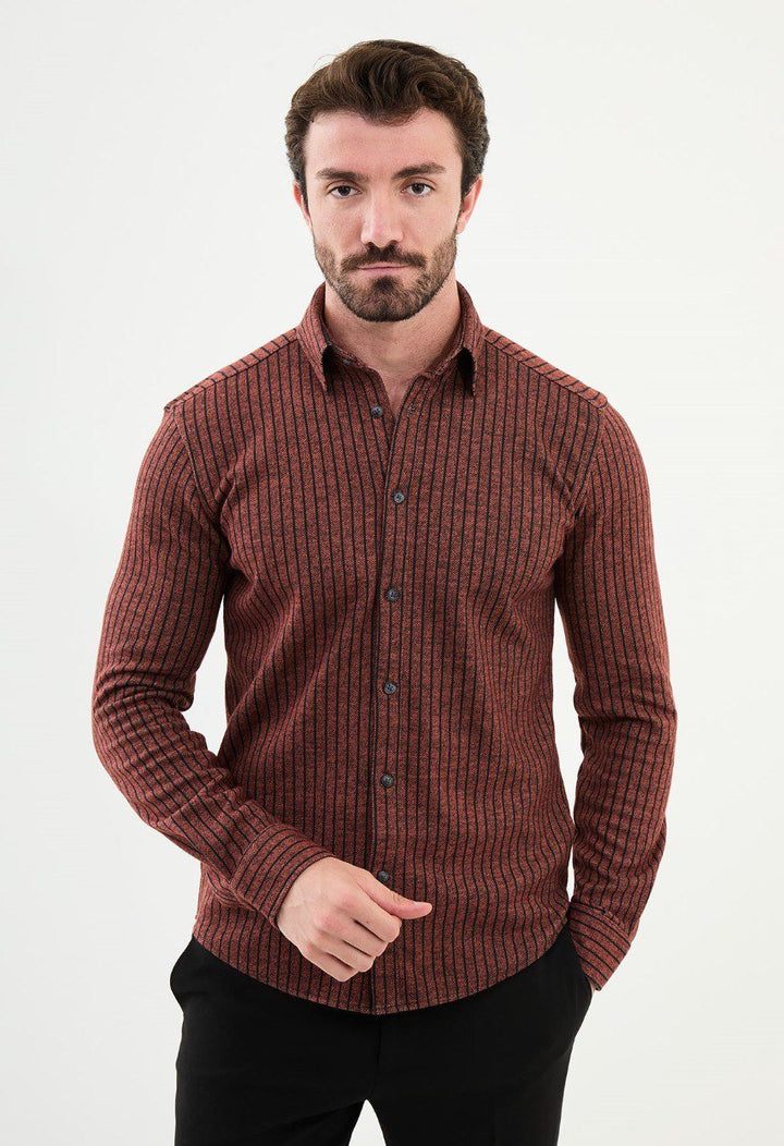 Special Design Slim Fit Tile Shirt