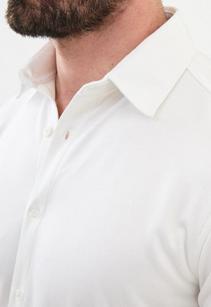 Special Design Slim Fit White Shirt