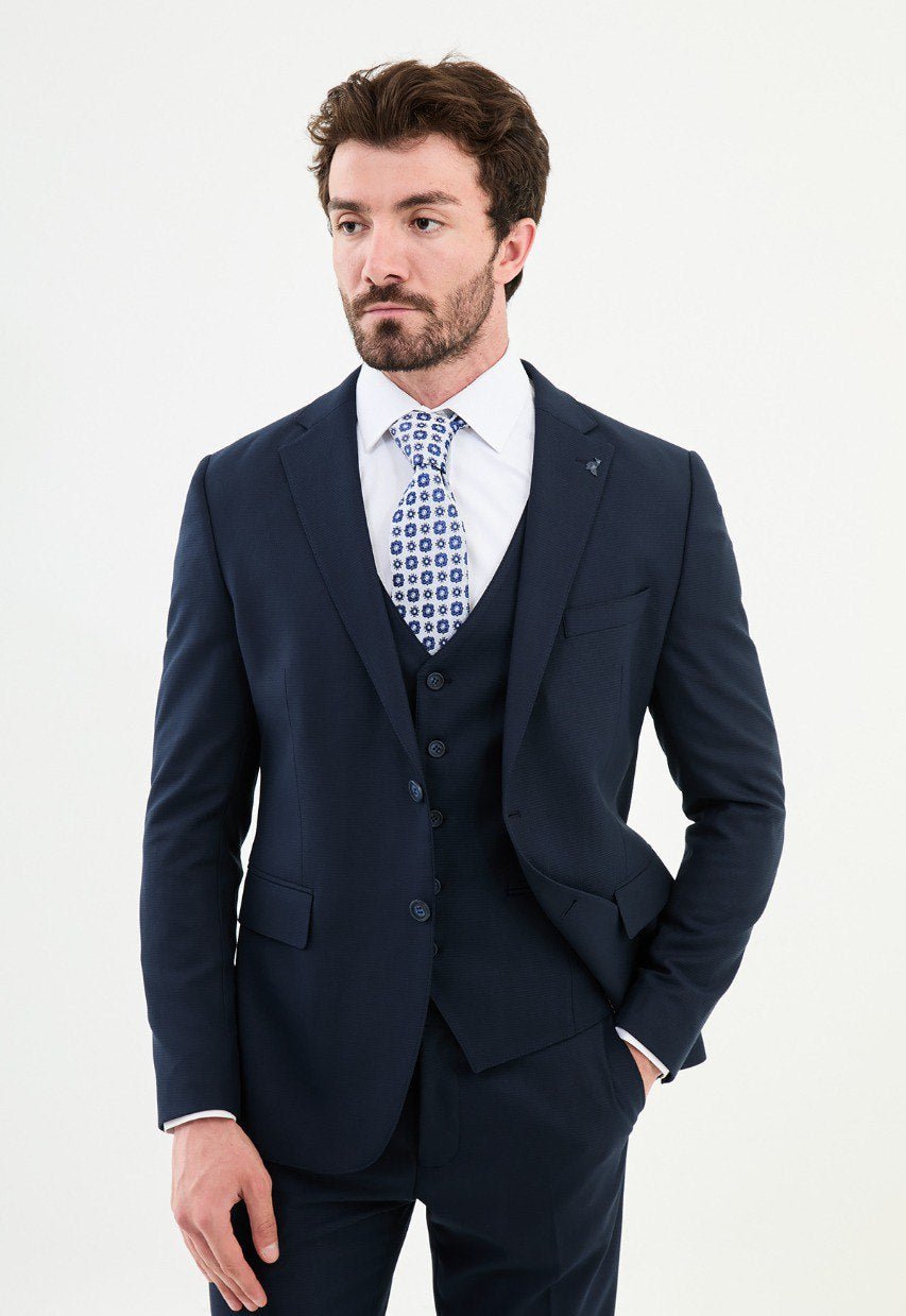 Special Design SlIm Fit Suit Navy Blue