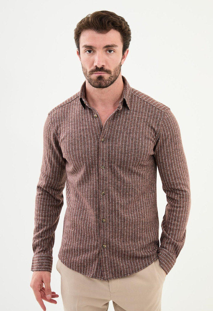 Special Design Slim Fit Tile Shirt