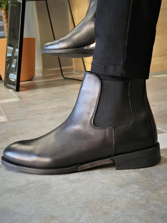Harrison MenStyleWith Special Edition Black Chelsea Boots - MENSTYLEWITH