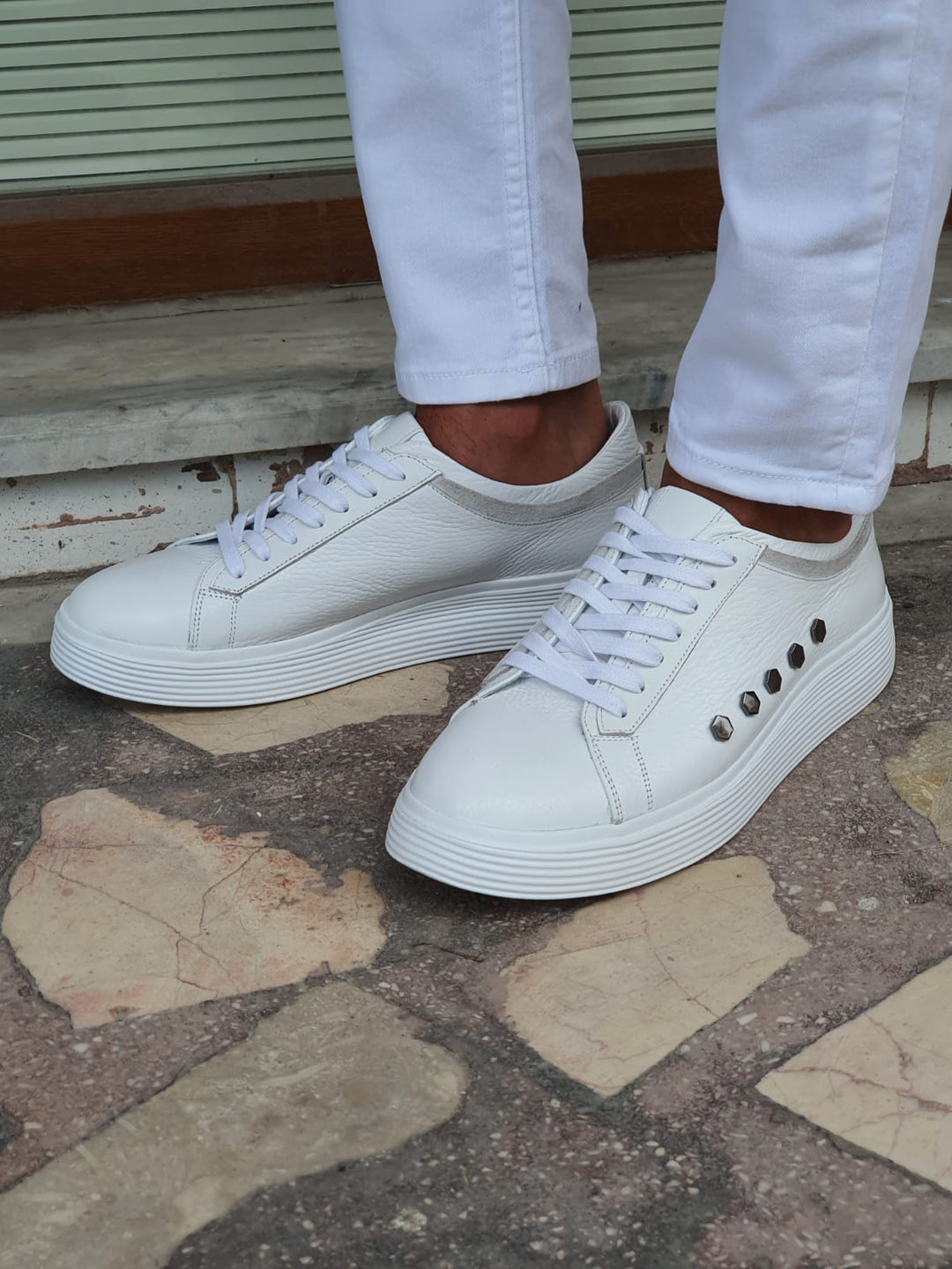 Lucas MenStyleWith Eva Sole White Sneakers - MenStyleWith