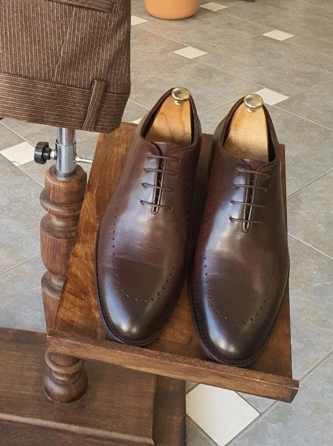 Moris Special Edition Brown Leather Shoes - MenStyleWith